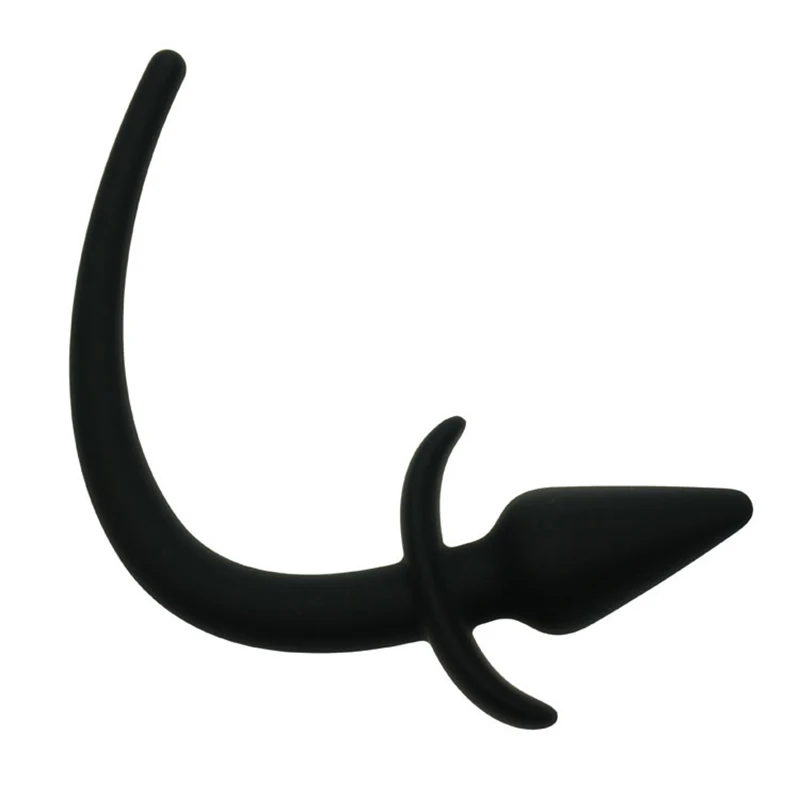 100% чистый силикон ручная работа хвост собаки задница забавный анальный секс но