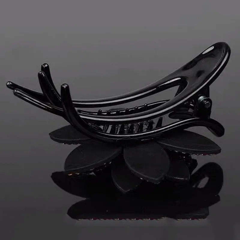 

Shiny Rhinestone Hairpin Flower Acrylic Duckbill Hair Claw Retro Hair Clips Accessories For Women Ponytail Headwear