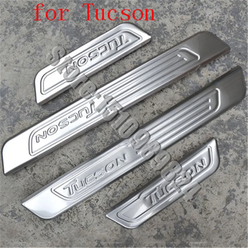 4 шт. Высокое качество 304 нержавеющая сталь внешняя накладка на ступеньку/дверной