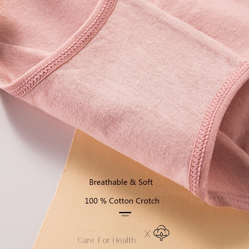 

High Waist Panties Women Breathable Cotton Underwear Cute Print Seamless Briefs Sexy Girls Slimming Underpants