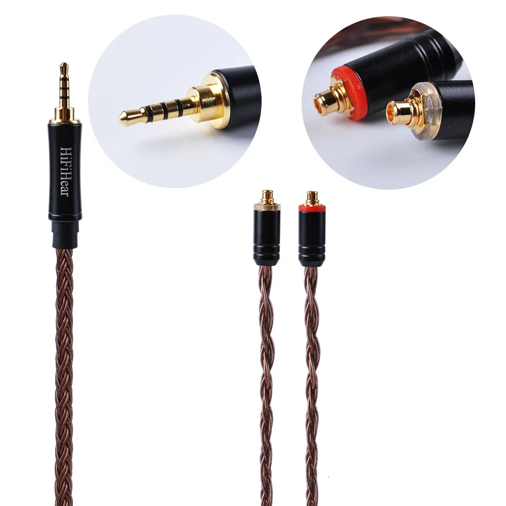 HiFiHear 16 Core посеребренный кабель 2,5/3,5/4,4 мм балансный кабель с MMCX/2pin разъем для ZS10 ZS6 AS10 V90 BL0N BL-03