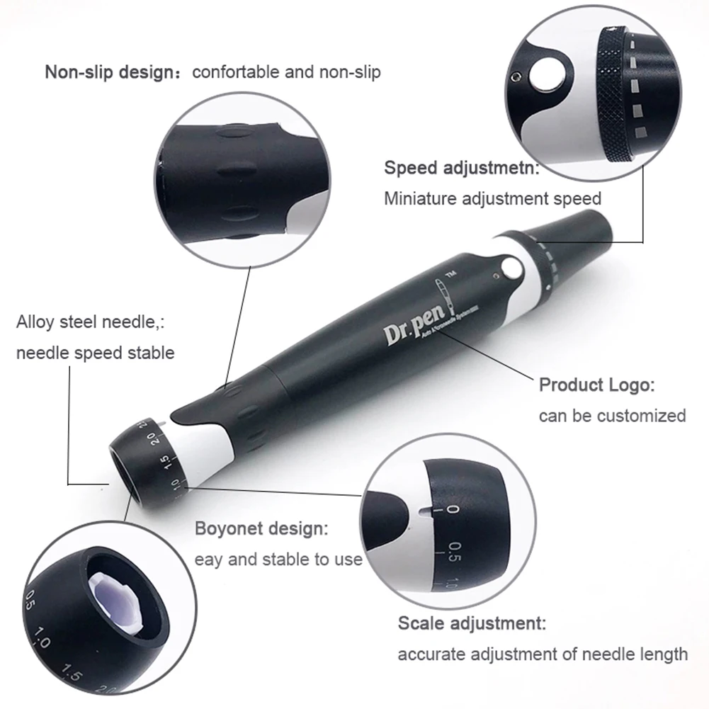 Оптовая продажа 50 шт. электрические автоматические наномикроиглы для Dr pen ULTIMA A7