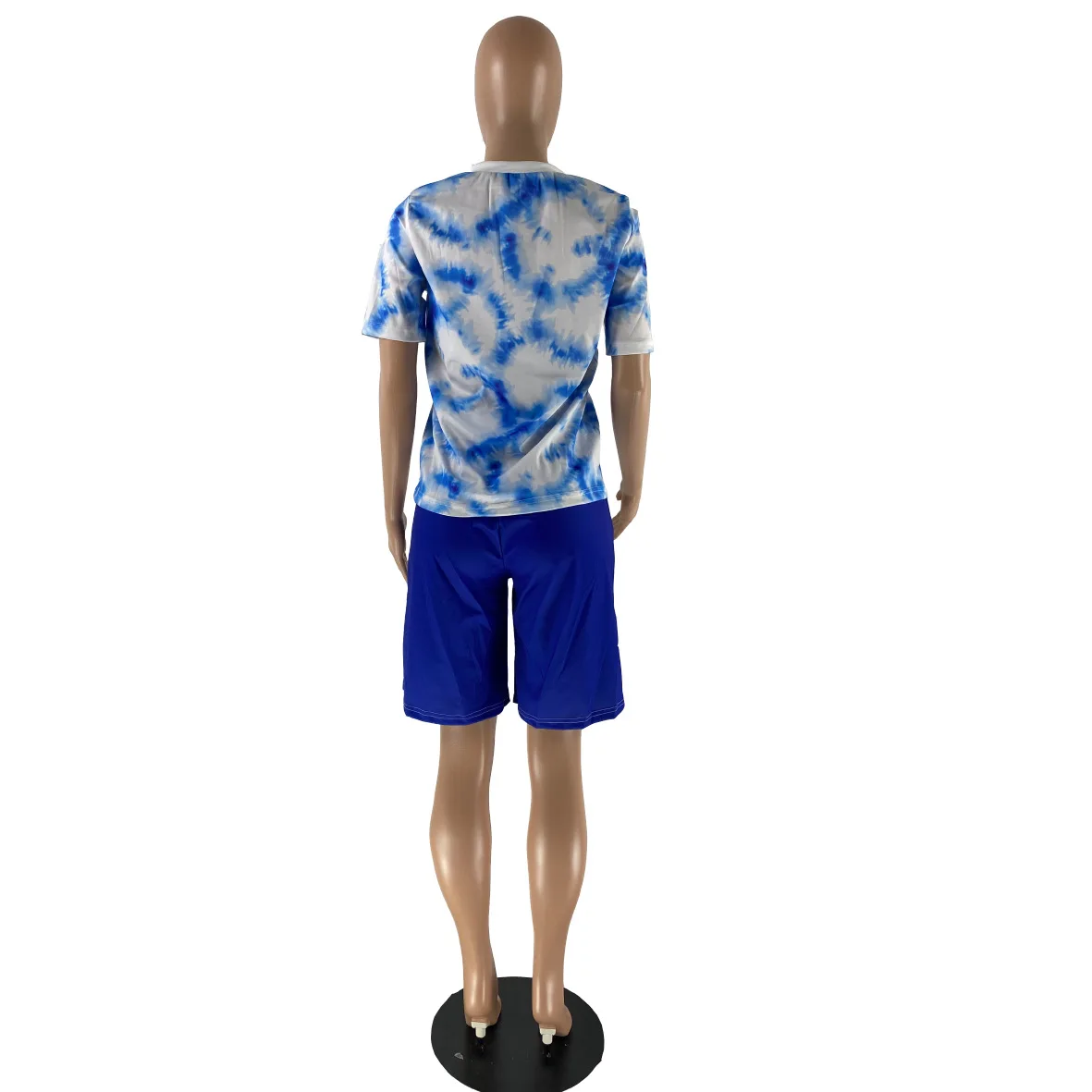 

Loungewear Women 2 Piece Outfits Summer Workout Clothes Letter Printed Pullover T-Shirt Top Biker Shorts BF Style Streetwear