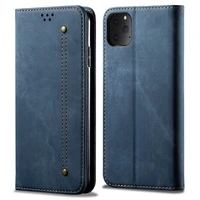 for iphone 11 pro denim flip case iphone 11 retro wallet stand phone bag case magnetic smart cover for apple iphone11 pro max