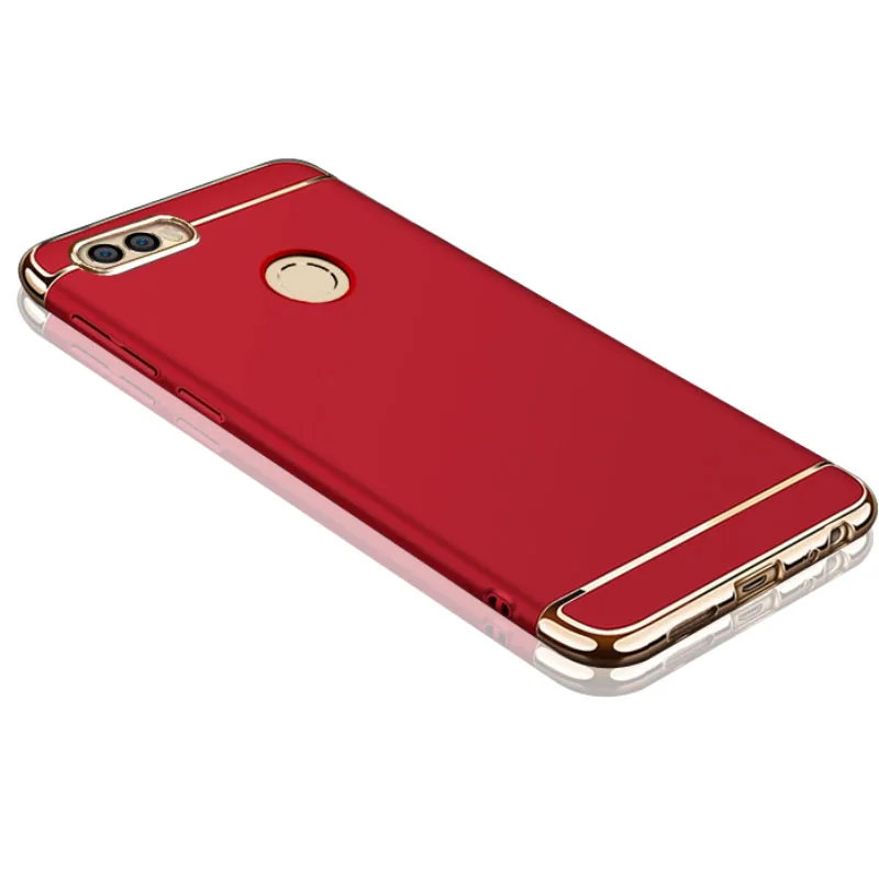 red SemgCeKen противоударный защитный жесткий чехол для huawei honor 9 lite honor 9 роскошный защитный чехол для мобильного телефона - Цвет: red