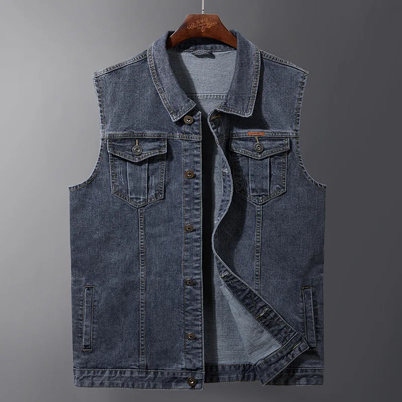 Мужской ковбойский жилет большого размера с очень толстым и эластичным топом без