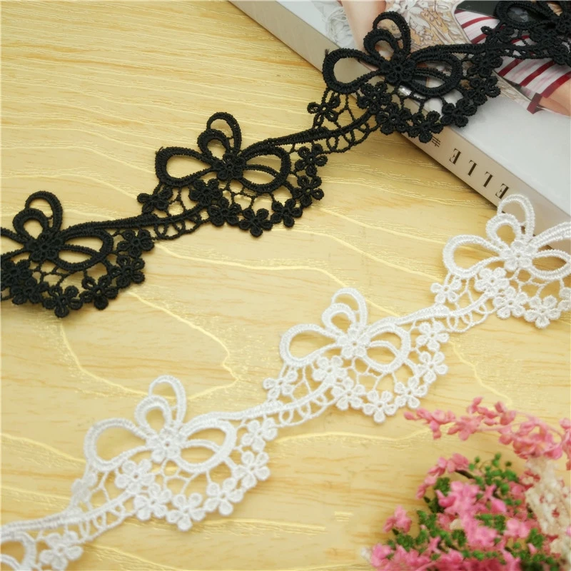2 ярда Высококачественная Красивая Белая Бриллиантовая кружевная отделка 45 мм
