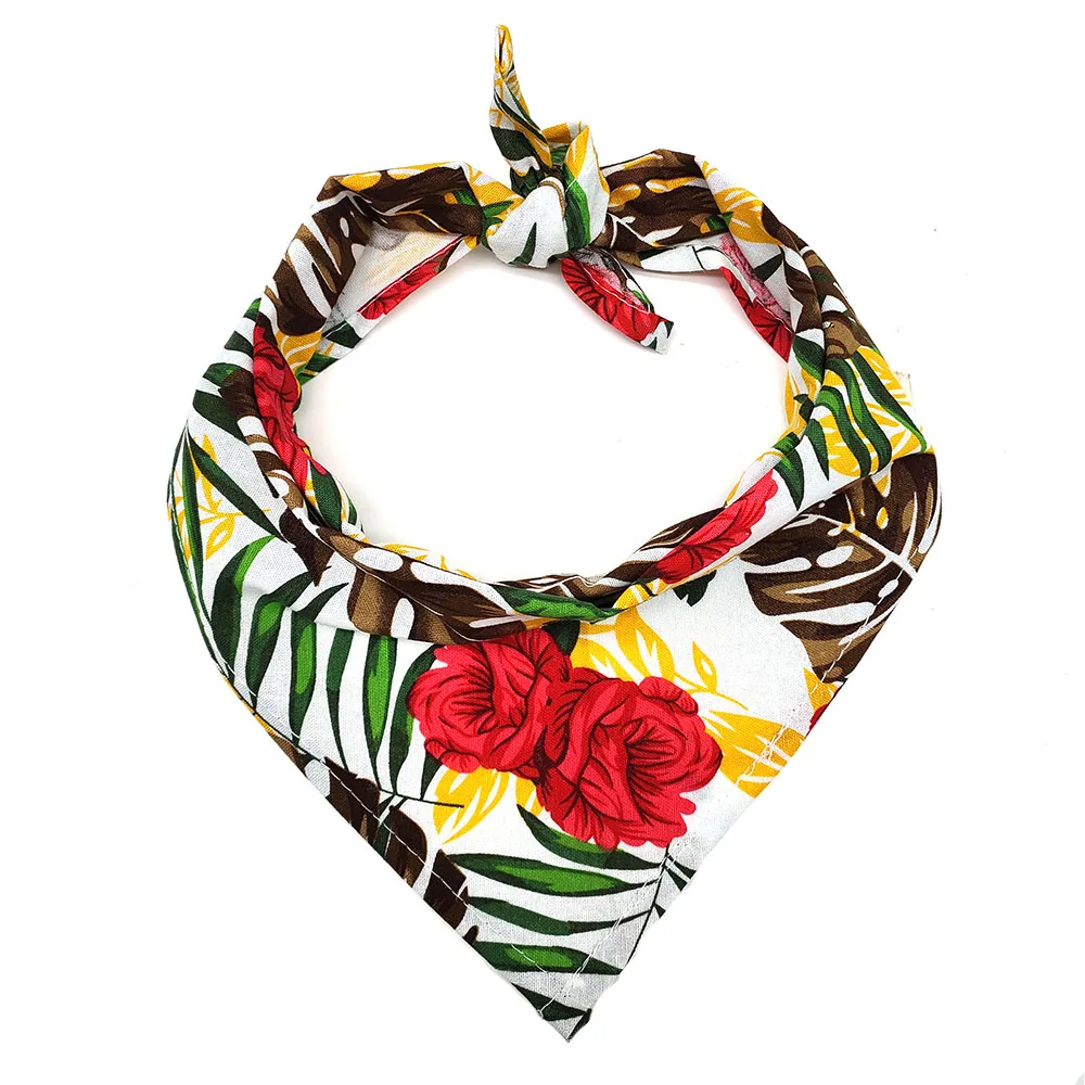 

1 Pcs Pet Dog Grooming Accessories Spring Summer Design Puppy Dog Bandana Bibs Adjustable Size Dog Cat Bandana Scarf