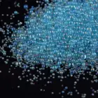 10 гупак. DIY многоцветные маленькие стеклянные бусины для дизайна ногтей, шарики с пузырьками, мини-УФ-эпоксидная форма, заполненные бусины 0,4-3 мм