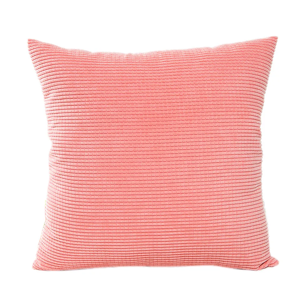 Pink 1 шт. 45X45 см домашняя кровать сон сплошной наволочка Подушка Мягкий чехол домашний простой Бросок Наволочка#45 - Цвет: Pink