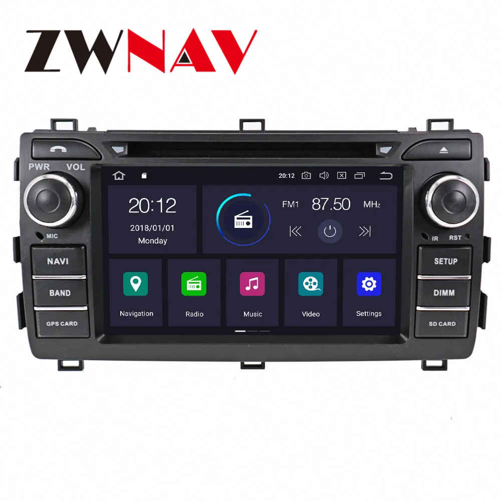 Автомагнитола PX6 Android 10 8 ядер 4 + 64 ГБ GPS навигация для Toyota Auris 2013 2014 2015 автомагнитола