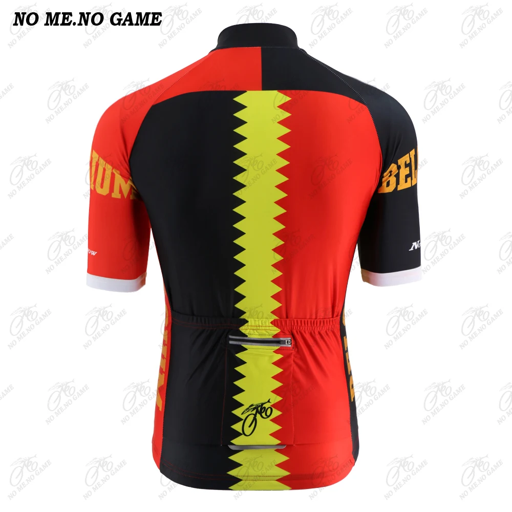 Новый NO ME GAME pro team Джерси для велоспорта из Бельгии черный желтый красный цвет