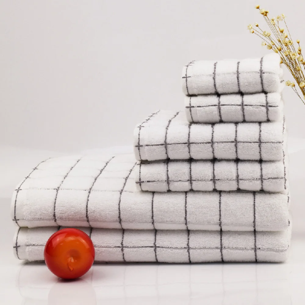 

3pcs Towel Set 100% Cotton Bath Beach Towels Towel suit Square towel | hotel & Spa Quality Highly Absorbent Bathroom beach towel