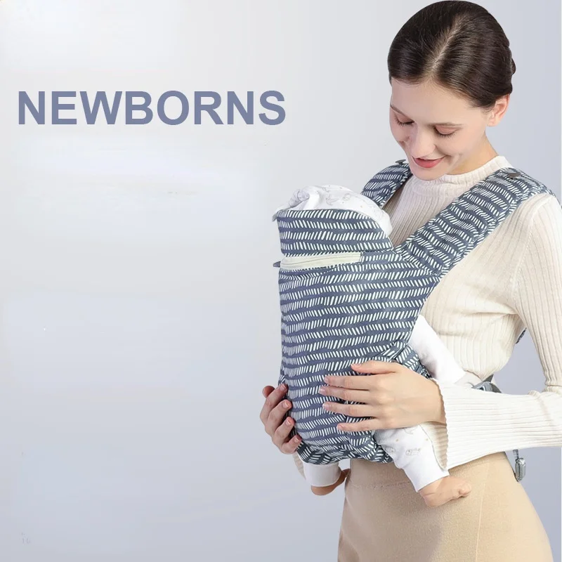 0-24 months portable multifunctional baby front-holding backpack, infant breathable sling, four seasons universal baby sling