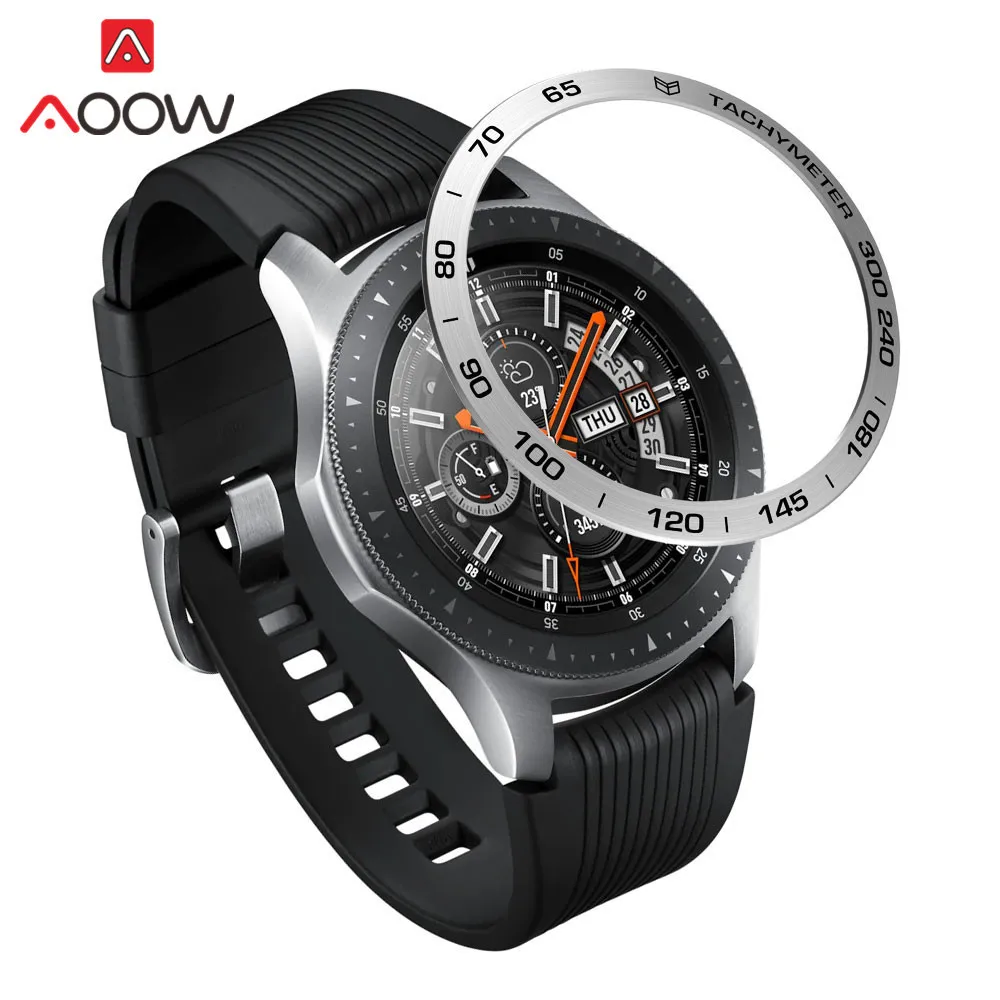 Нержавеющая сталь ободок кольцо стиль для samsung gear S3 Frontier Galaxy Watch 42 мм 46 мм клейкая крышка защита аксессуары