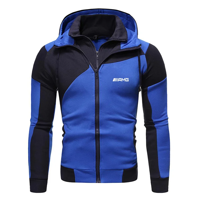 

Mercedes-Benz AMG Car Logo 2021Spring Autumn New Men Hoodies Cardigan Jacket Punk Clothing Casual Zipper Sweatshirt Man Clothes