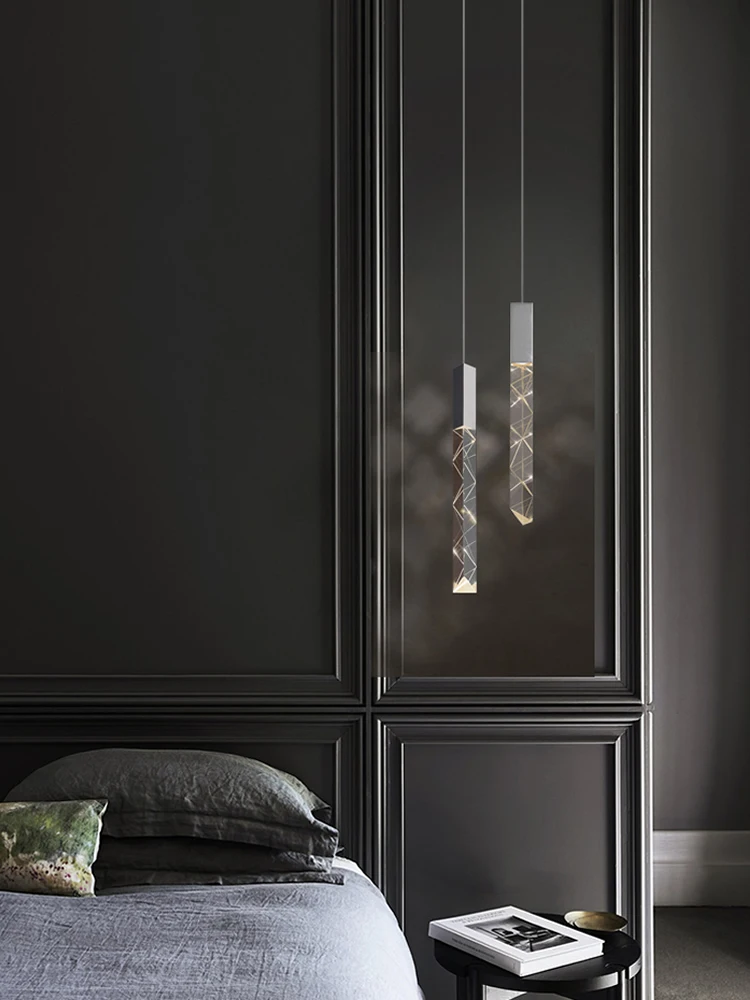 Светодиодный ная светодиодная люстра в стиле лофт Хрустальная хром дуплексная