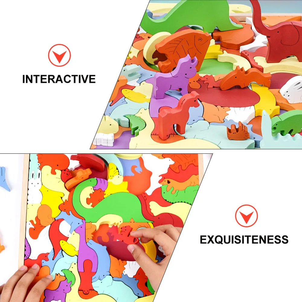 

1 Set Children Puzzle Toys Rainbow Puzzle Toys Early Educational Toys (Colorful)