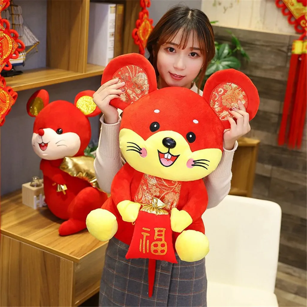 Плюшевая игрушка подарок на Новый год годовой талисман для совещаний Подарочный