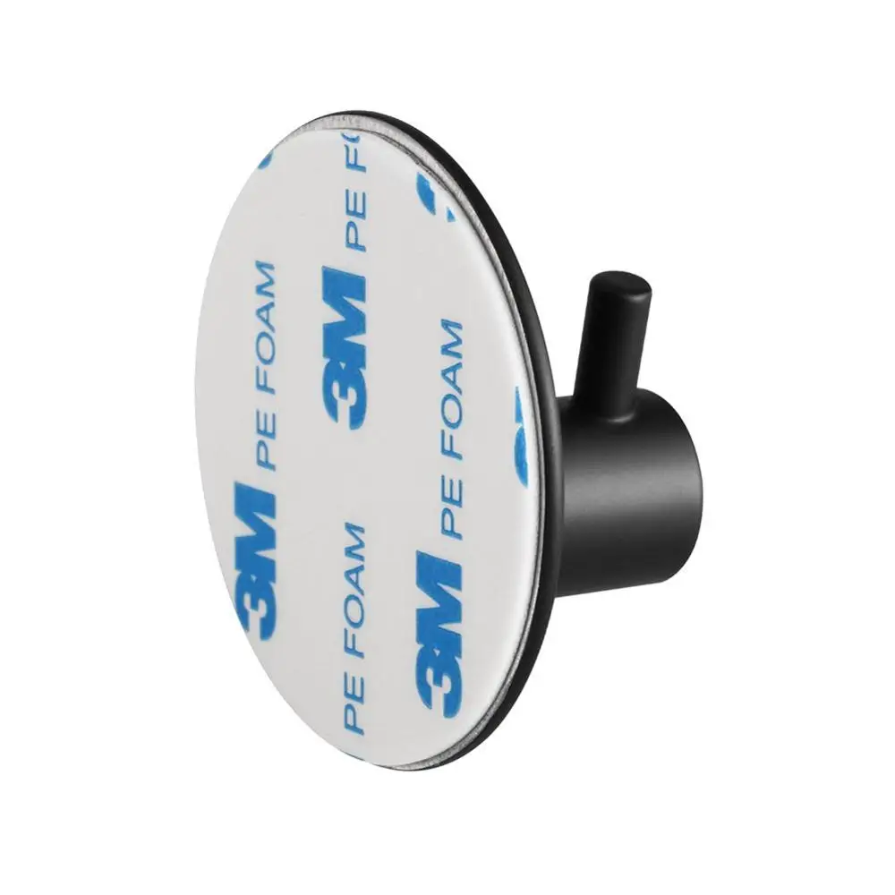 Самоклеящиеся матовые черные крючки для халата из нержавеющей стали 304 настенная