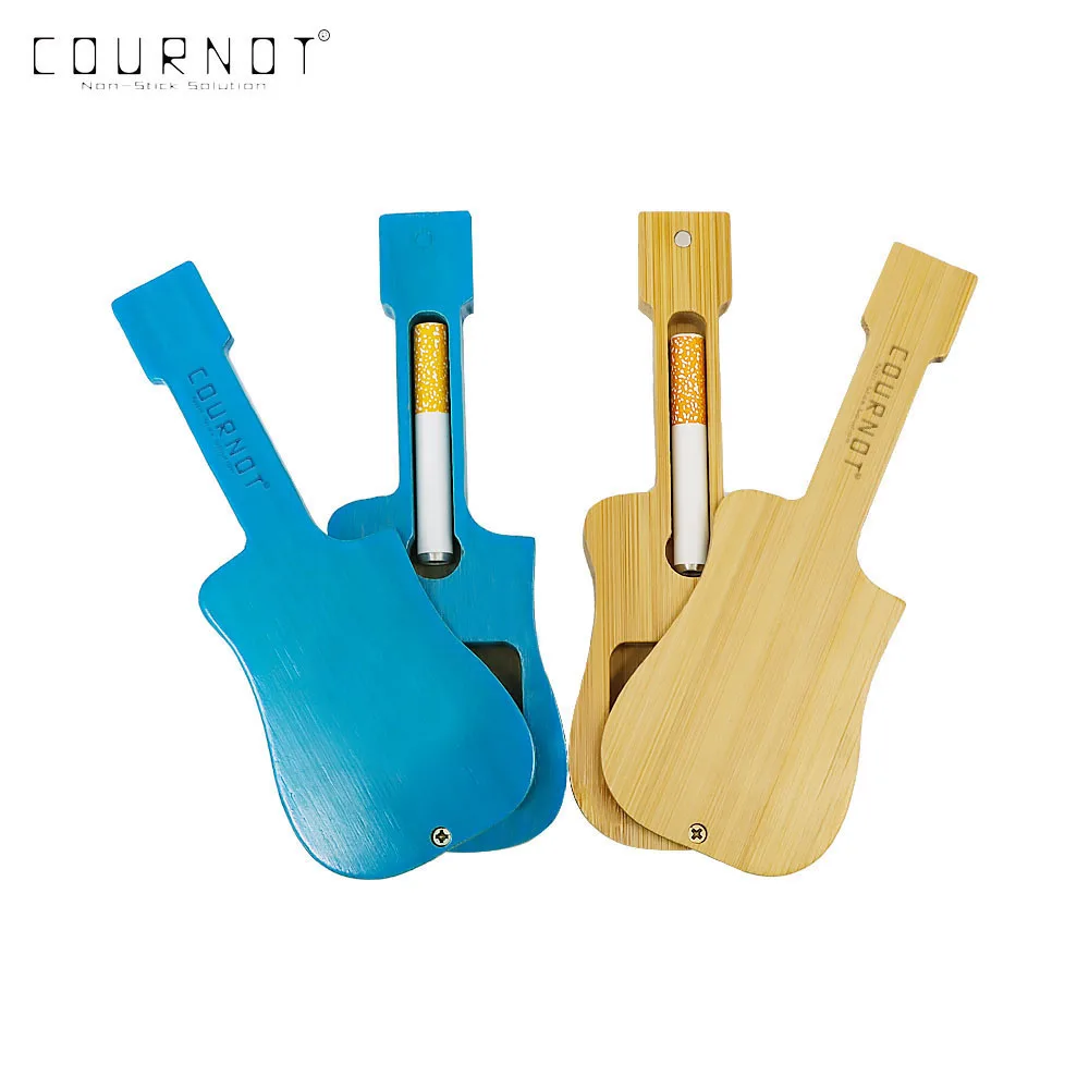 Кожаная табачная коробка новая гитарная для хранения в форме скрипки контейнер