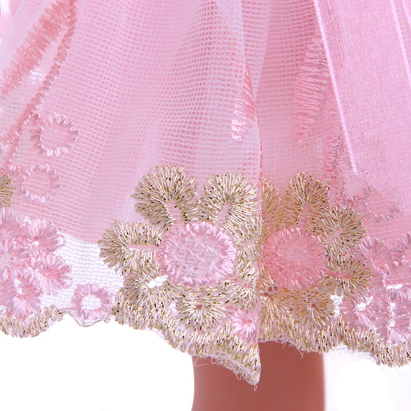 LUCKDOLL кружевное шифоновое платье для шитья подходит куклы 14 5 дюймов аксессуары