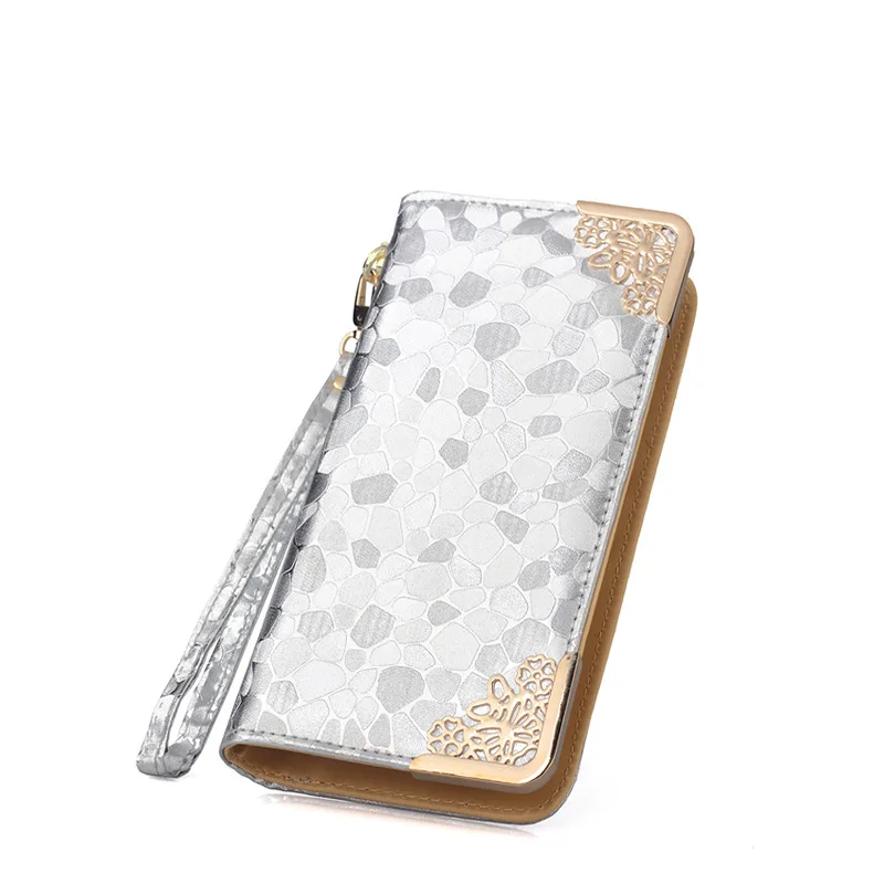 

Stone Pattern PU Leather Women's Wallet Long Korean Fashion Zipper Wallet Wallet Women's Clutch Bag