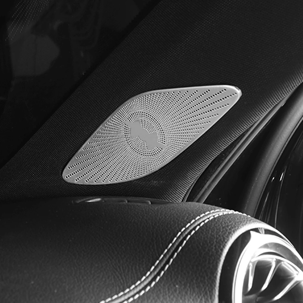 

For Mercedes-Benz A-Class W177 V177 2018-2021 Stainless Car Door Loudspeaker Pad Speaker Cover Trim Frame Sticker Accessory