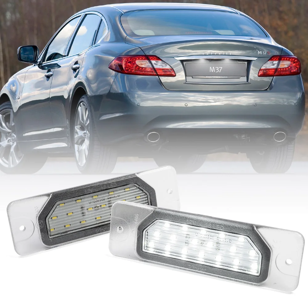 Светодиодная лампа для номерного знака Infiniti FX35 FX45 Q45 I30 I35 M35h M37 M56 Q70 Nissan Fuga Cefiro 2