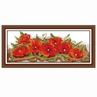 Joy Sunday Маки Счетный DMC DIY наборы для вышивки крестом, цветы набор для рукоделия, украшение для дома отправка аксессуаров инструменты