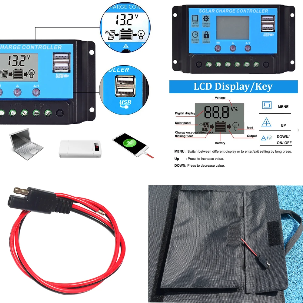 солнечная батарея на телефон Солнечная панель 12 В в комплекте 150 Вт 140 120 складное