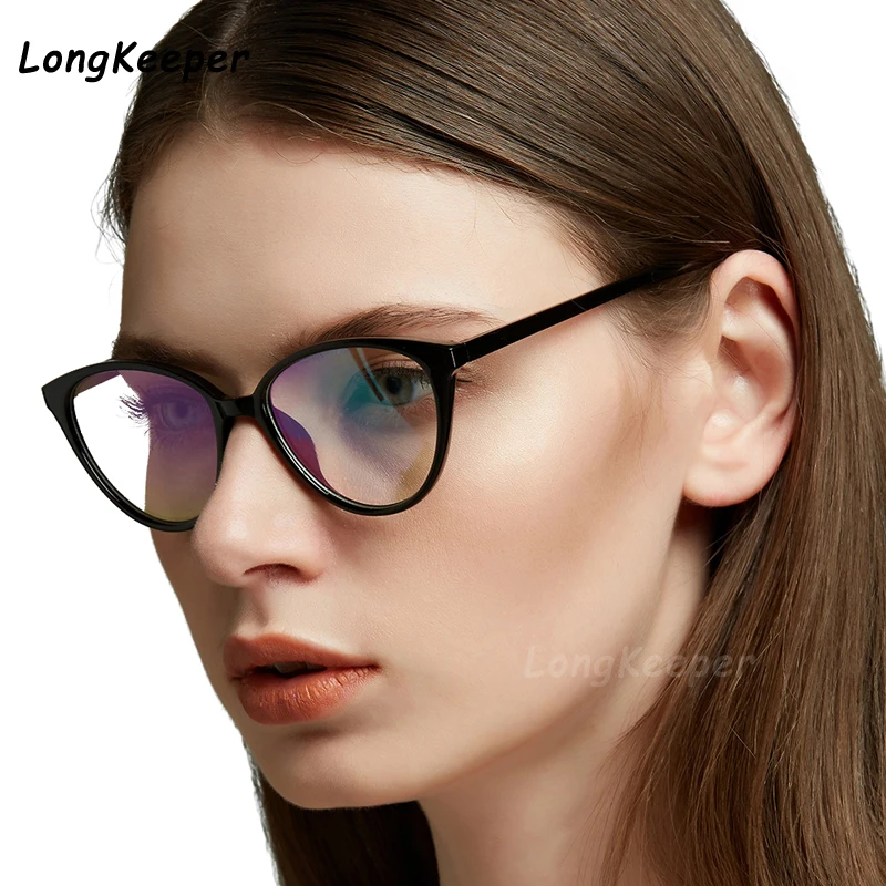 

2020 New Trend Cat Eye Glasses Frame Women Brand Design Cateye Optical Eyeglasses Frame Ladies Fashion Clear Computer Glasses