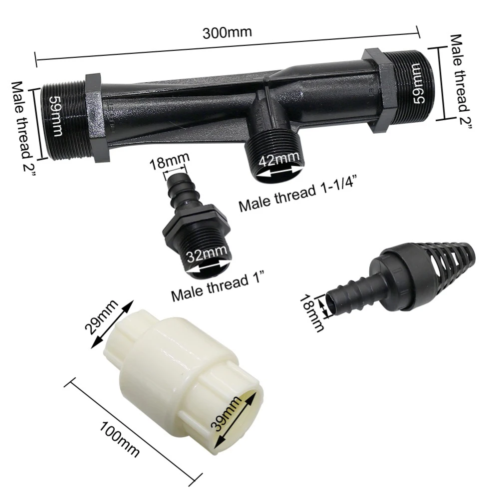 

2\\\" Venturi Fertilizer Injector Garden Agriculture Irrigation Watering Equipment 11.58-20 M3 / H Fertilizer Injector