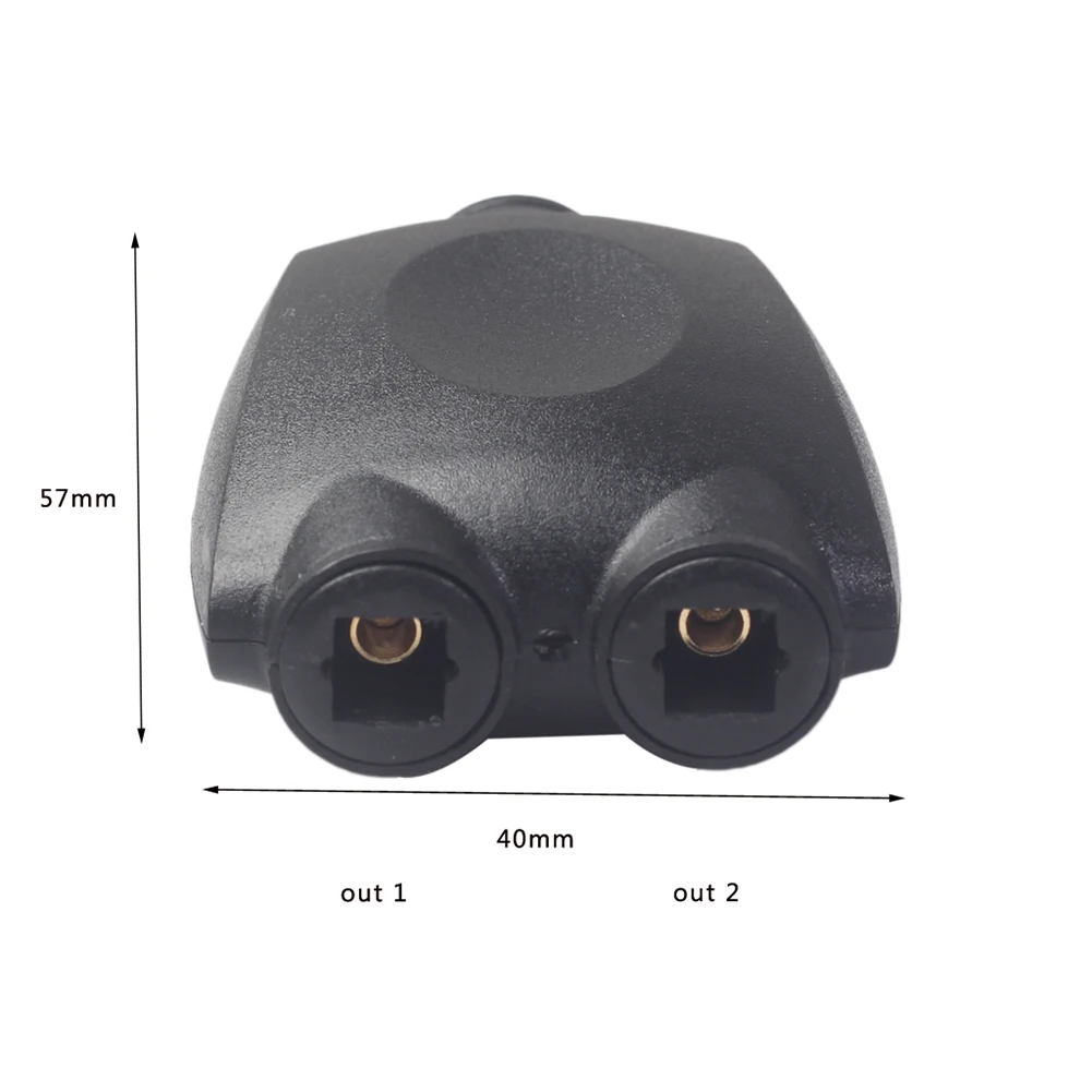 SPDIF 1 вход 2 выход двойной порт оптоволоконный гнездо-гнездо Аудио разветвитель