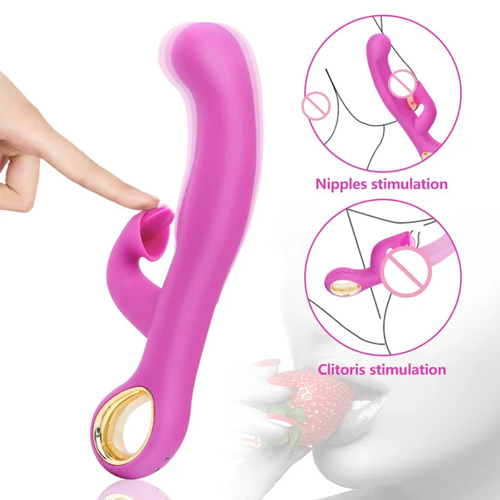 Нагреваемые Вибраторы Язык Лик Клитор Бабник Вагина Анальный Стимулятор Киски