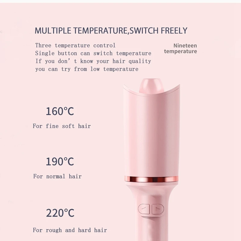 

Top Sale Long-Lasting Hair Styling Constant Temperature Air Curler Auto Rotate Hair Curler Ceramic Curling Iron EU Plug