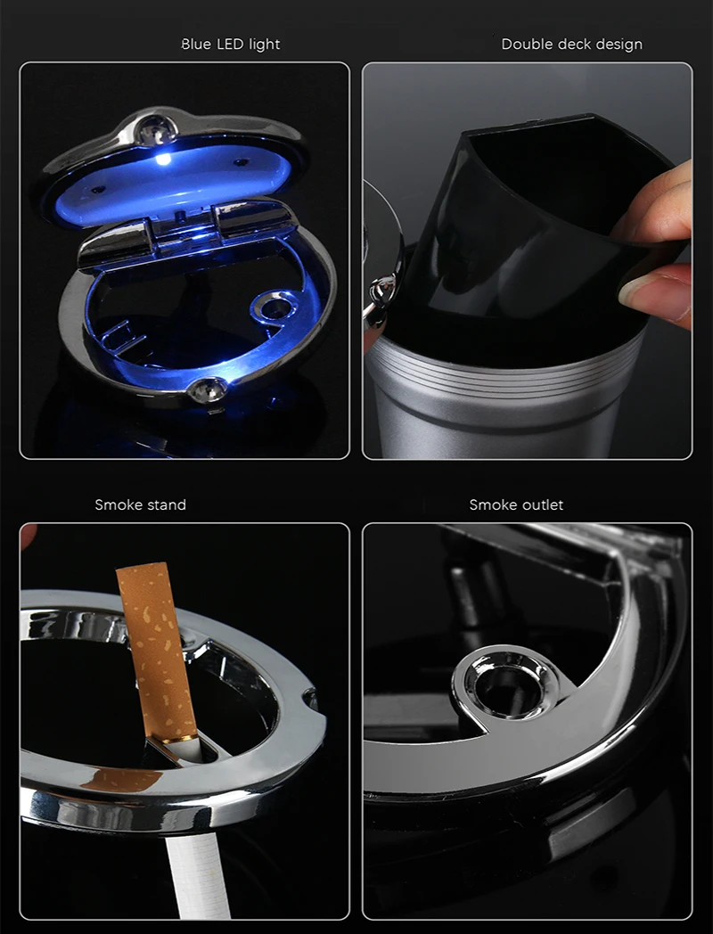 Автомобильная пепельница со светодиодный светильник кой для Lifan X60 X50 125CC 250C 320 150 с