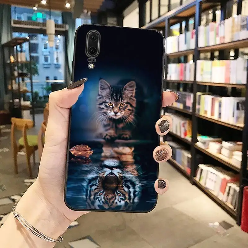 

Cat tiger dog lion animal pattern Phone Case For Huawei honor Mate P 10 20 30 40 i 9 8 pro x Lite smart 2019 nova 5t