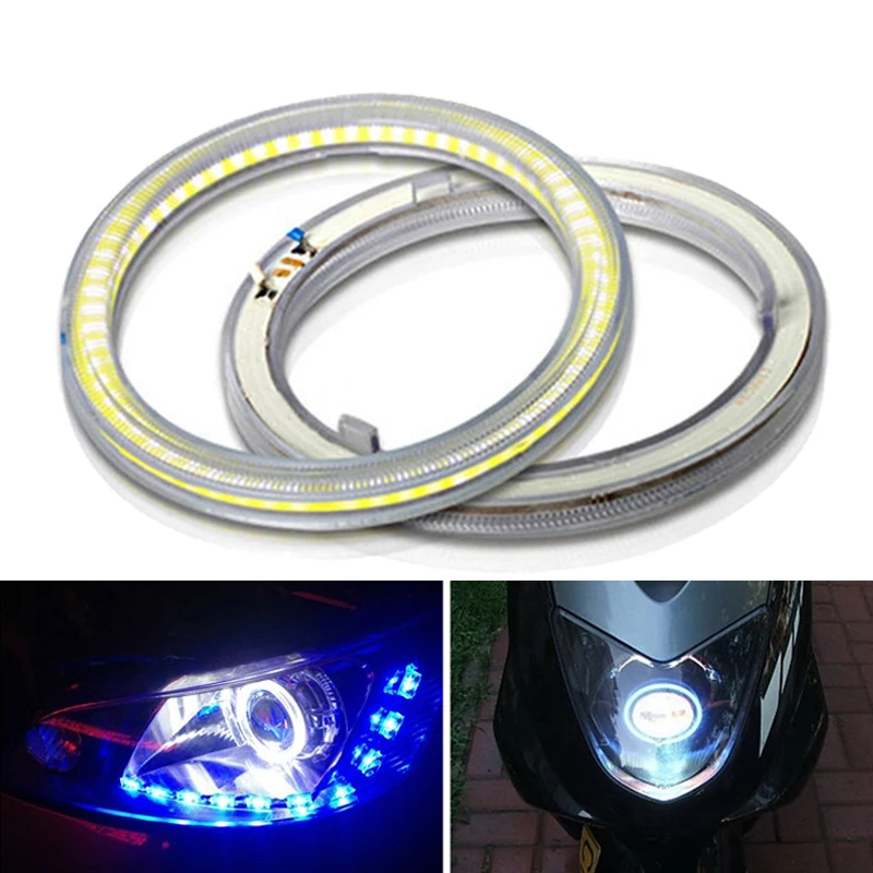 Светодиодсветильник дневные ходовые огни для автомобиля Angel Eyes COB 60 мм 70 80 90 100 110 120