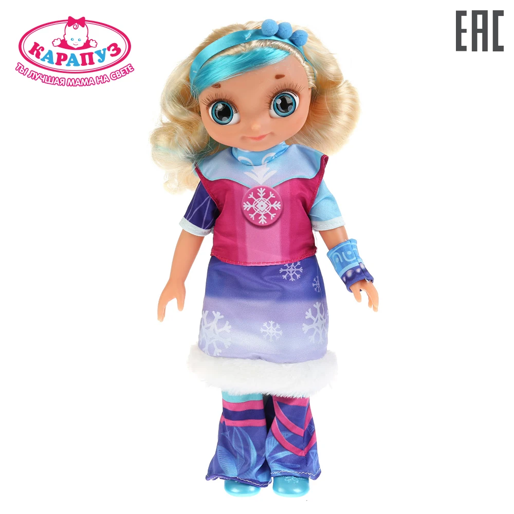 Кукла Карапуз озвученная Сказочный патруль Снежка 32 см. мэджик 15 песен и фразв
