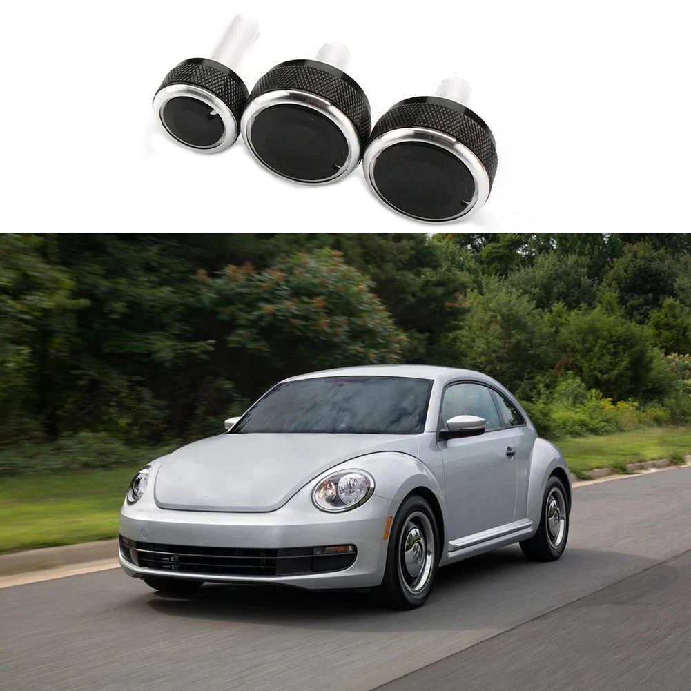 

3x Car Auto Air Condition A/C Switch Buttons Control Knobs Cover For VW Golf MK4 Climate Control Switch Knobs Buttons
