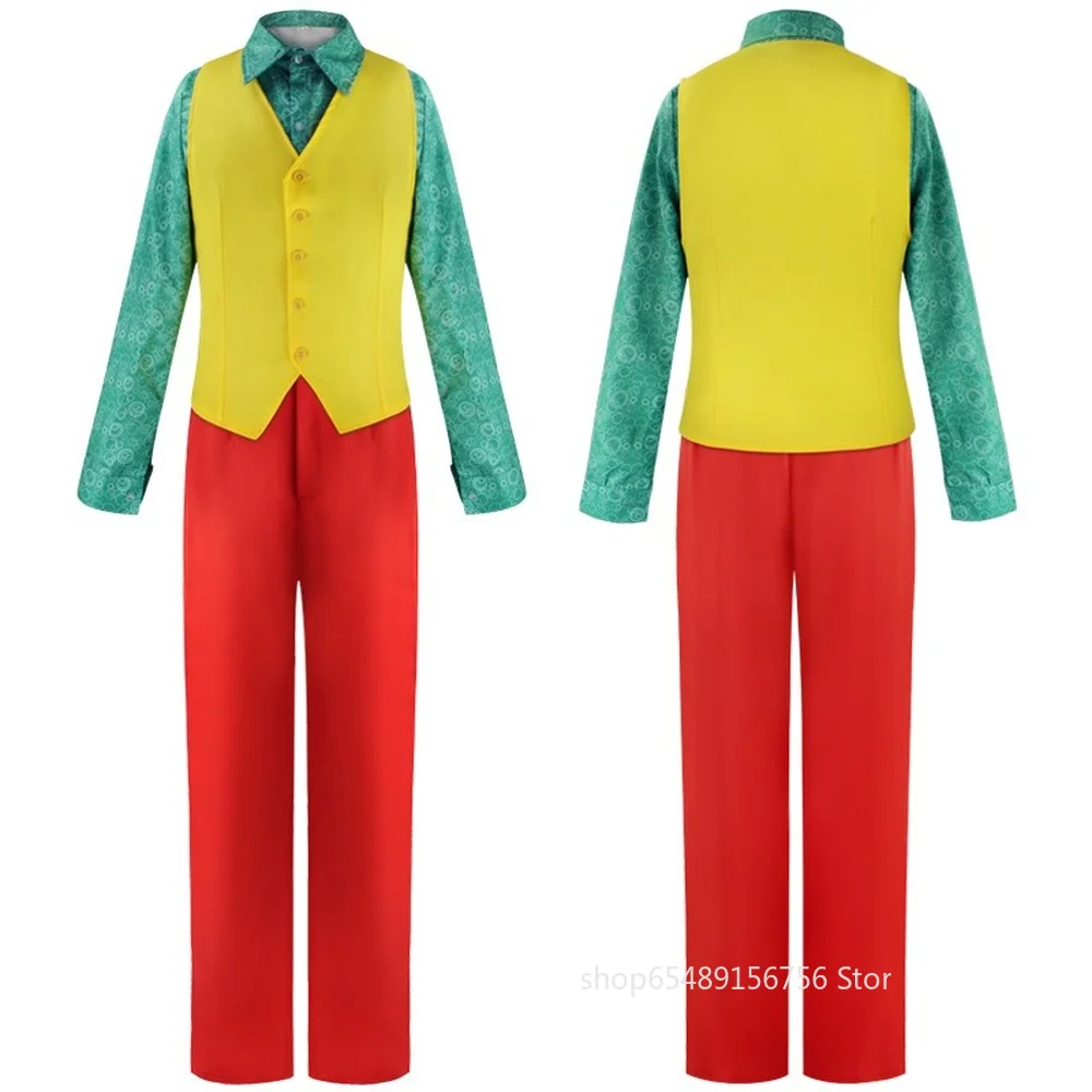 Костюм-маска для косплея из фильма Джокер парик клоуна ужасов Хэллоуина