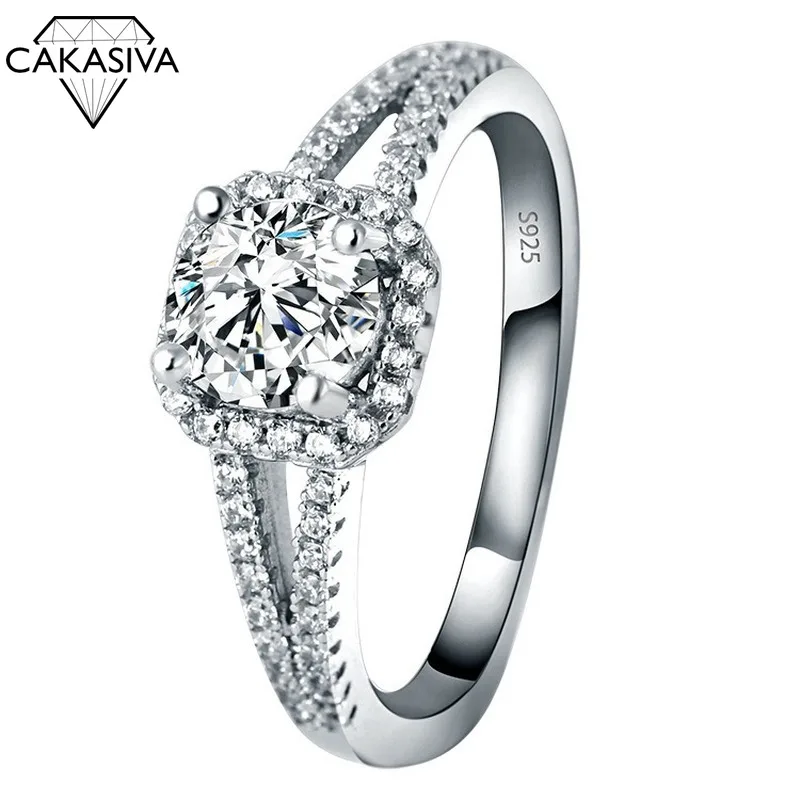 

Micro Diamond Ring Silver 925 Jewelry Gemstone Silver Ring Fine Jewelry for Women