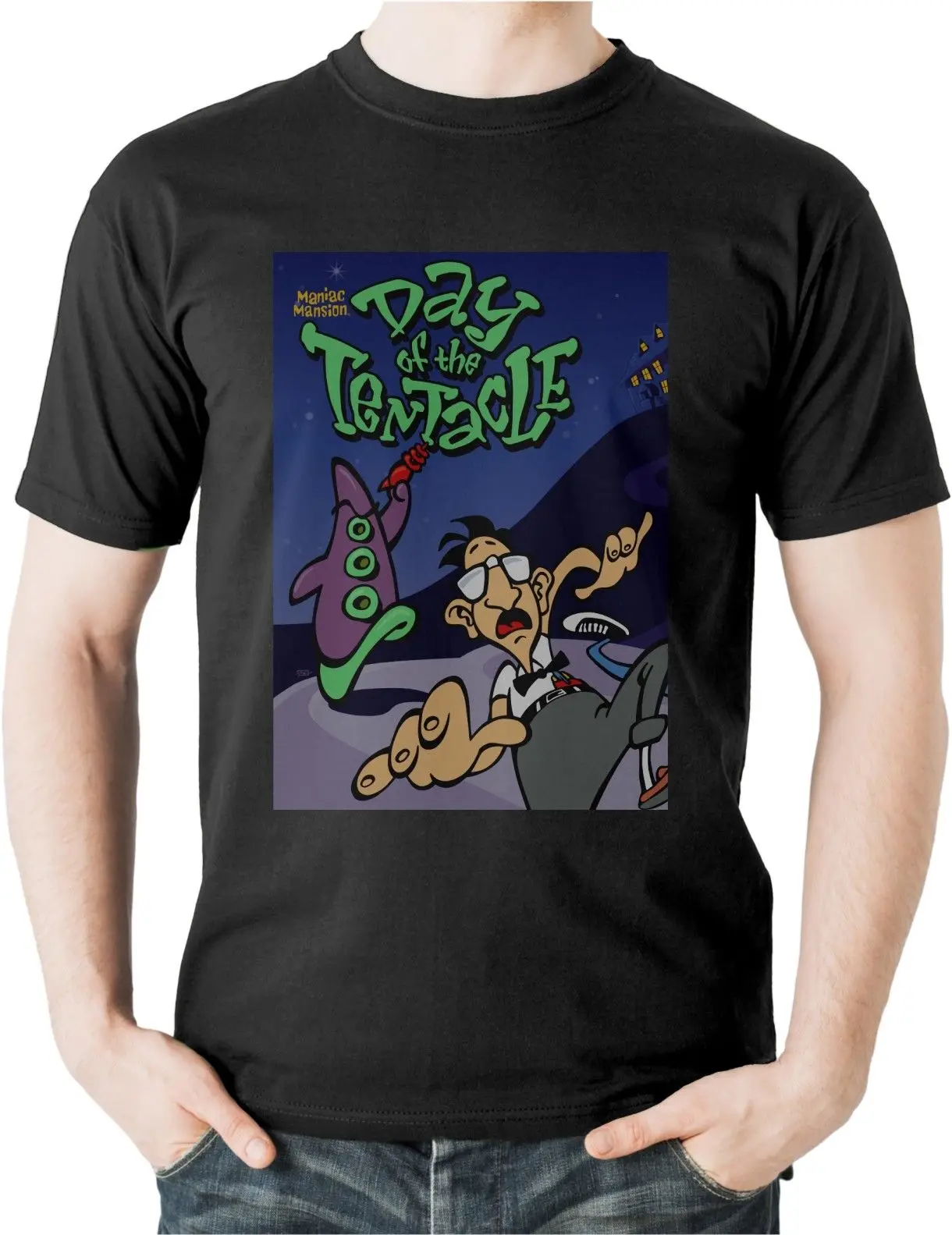 Футболка Maniac Mansion Day of The tumdicle футболка из хлопка с принтом игры &quotПриключения