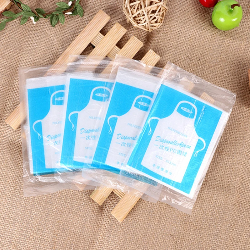 25 шт./лот Многофункциональный одноразовый фартук для готовки водонепроницаемые