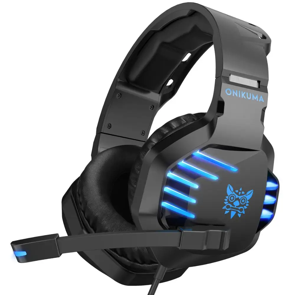 ONIKUMA K17 Gaming Headset casque PC Gamer Stereo Earphones Headphones with Mic Led Light for PS4 For Xbox Gamepad | Электроника