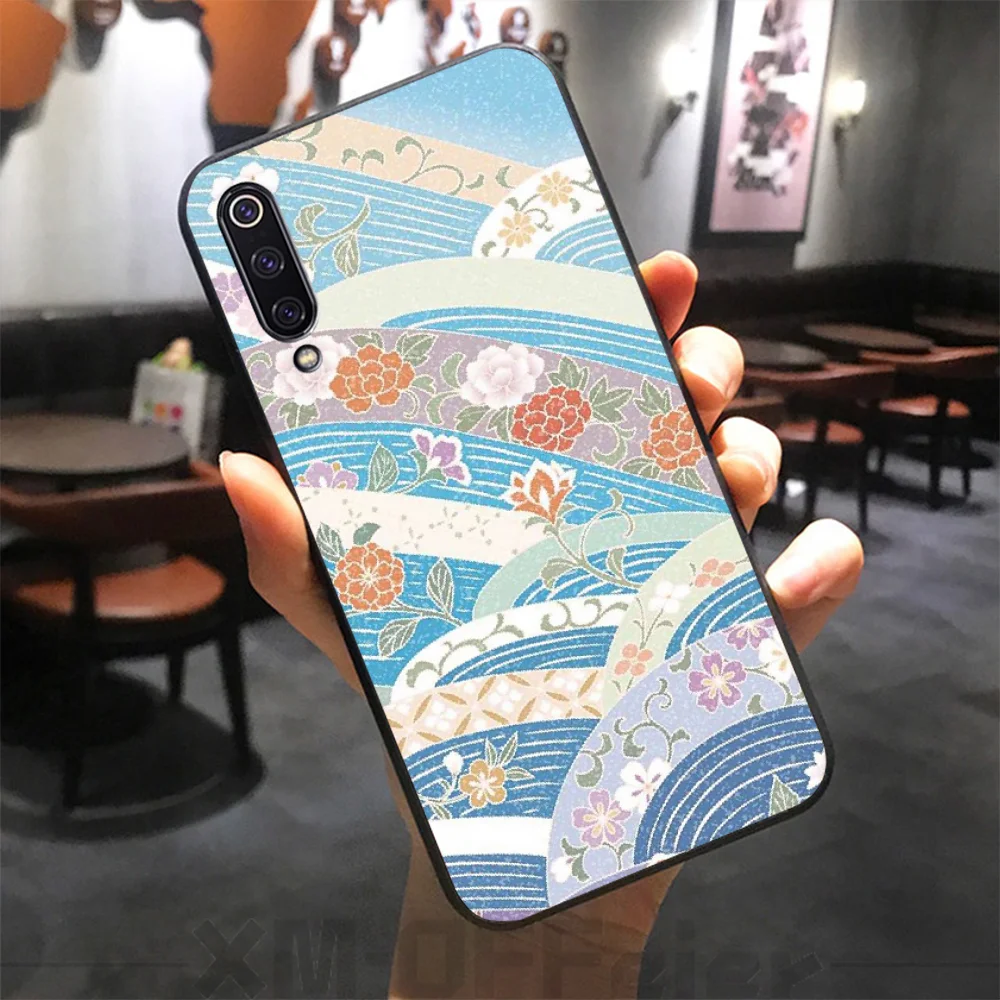 Черный мягкий чехол BaweiTE с цветочным узором для телефона Xiaomi 8 9 se 5X Redmi 6pro 6A 4X 7 5plus