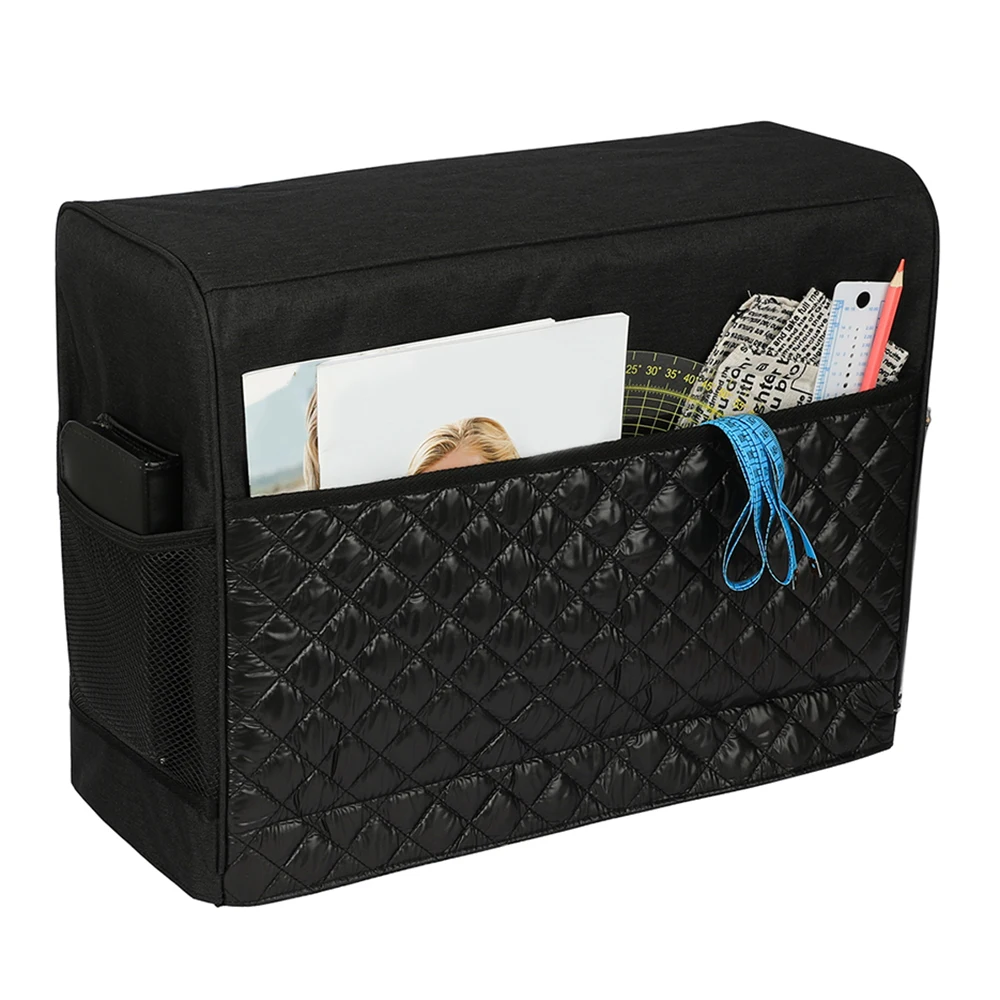 Quilted Sewing Machine Dust Cover Storage Pockets for Most Standard Singer Brother Machines | Дом и сад