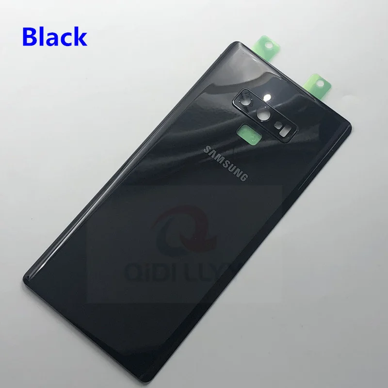 Для SAMSUNG Galaxy Note 9 N960 N960F N9600 Задняя стеклянная крышка для батареи задняя дверь Чехол для корпуса для SAMSUNG Note 9 Задняя стеклянная крышка