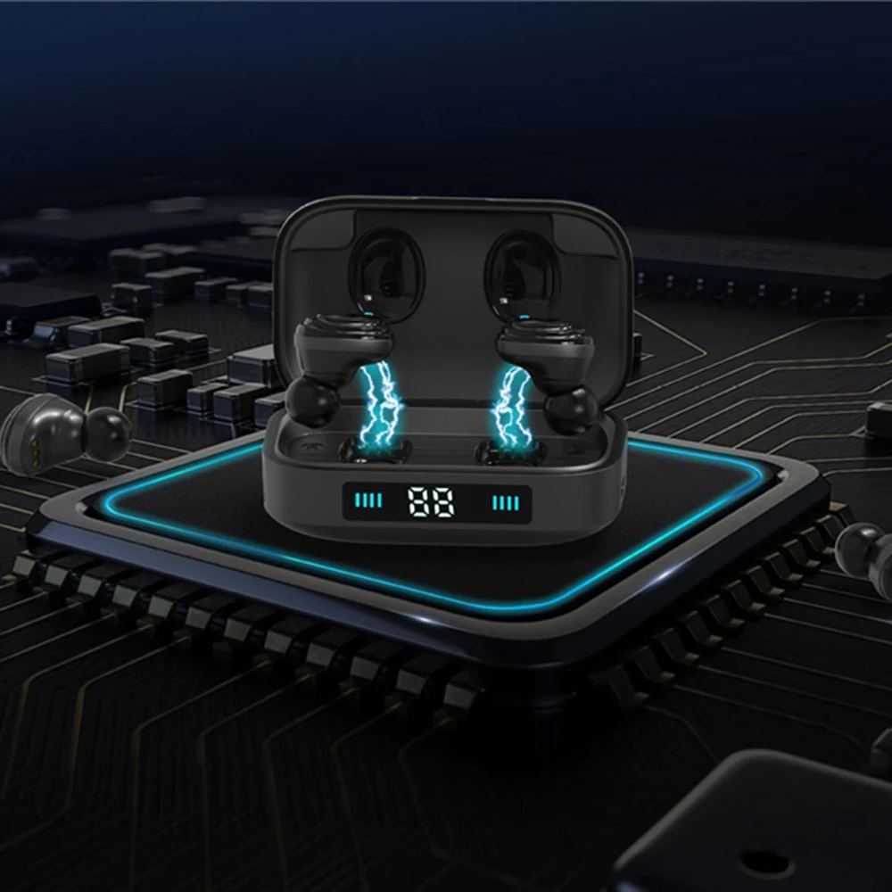 TWS Bluetooth наушники 5 0 беспроводные 9D стерео Музыкальная гарнитура с сенсорным